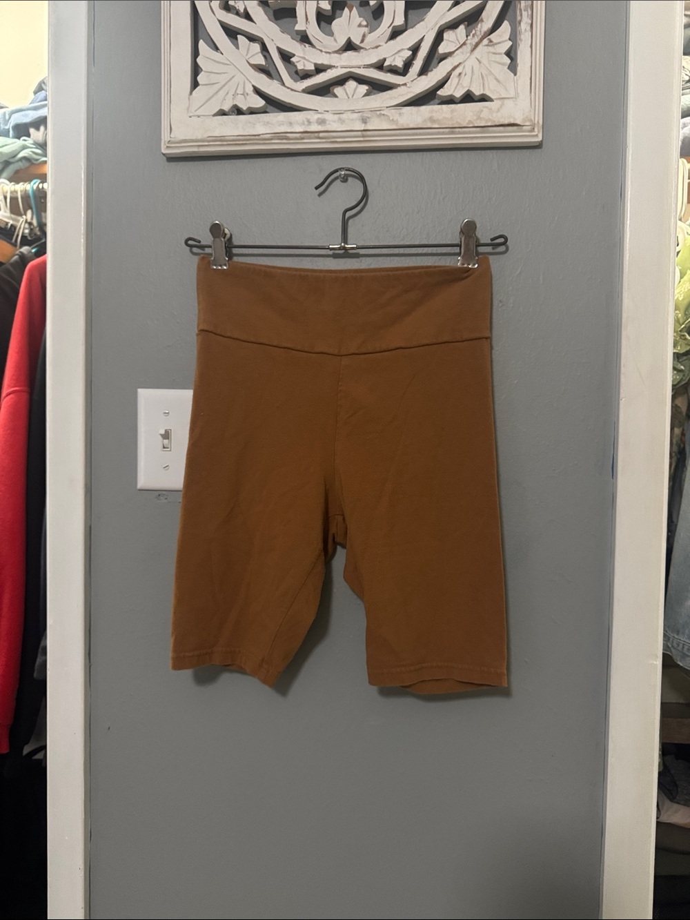 wild fable Rust Brown High-Rise Bike Shorts